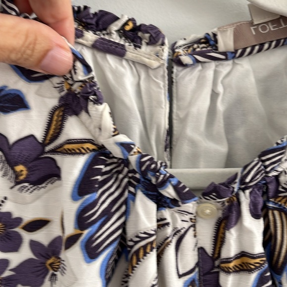 Loft Floral Print Jumpsuit - White and Purple - Picture 4 of 8